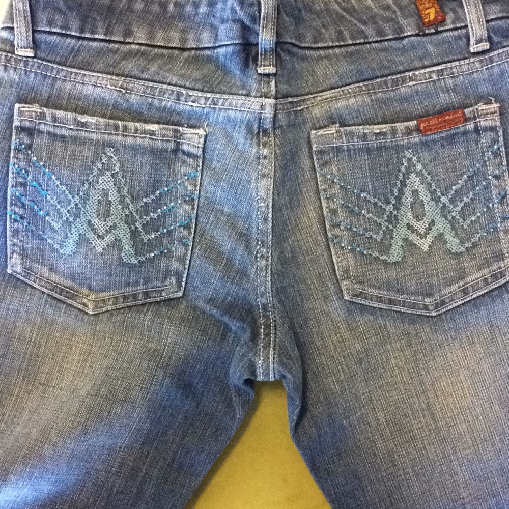 7 for all mankind Rhinestone Denim